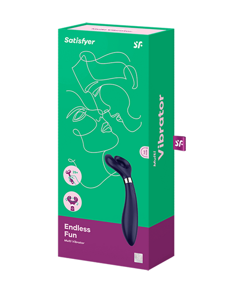 Satisfyer Partner Endless Fun Blue | Multifun 3