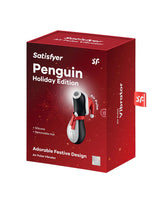 Satisfyer - Pinguïn Holiday Edition - Luchtdruk Stimulator - Zwart, Rood & Wit