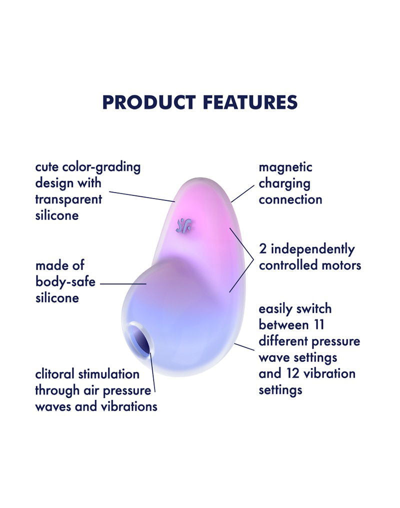 Satisfyer - Pixie Dust - Luchtdruk Vibrator - Paars & Roze