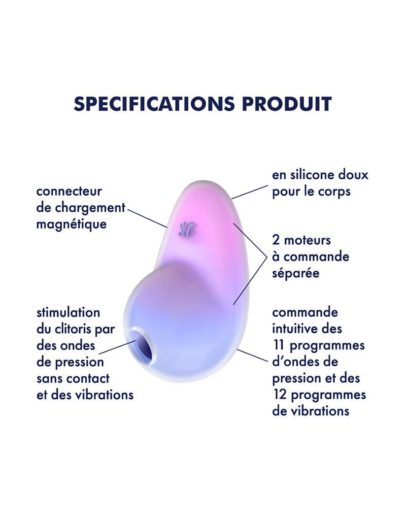 Satisfyer - Pixie Dust - Luchtdruk Vibrator - Paars & Roze