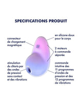 Satisfyer - Pixie Dust - Luchtdruk Vibrator - Paars & Roze