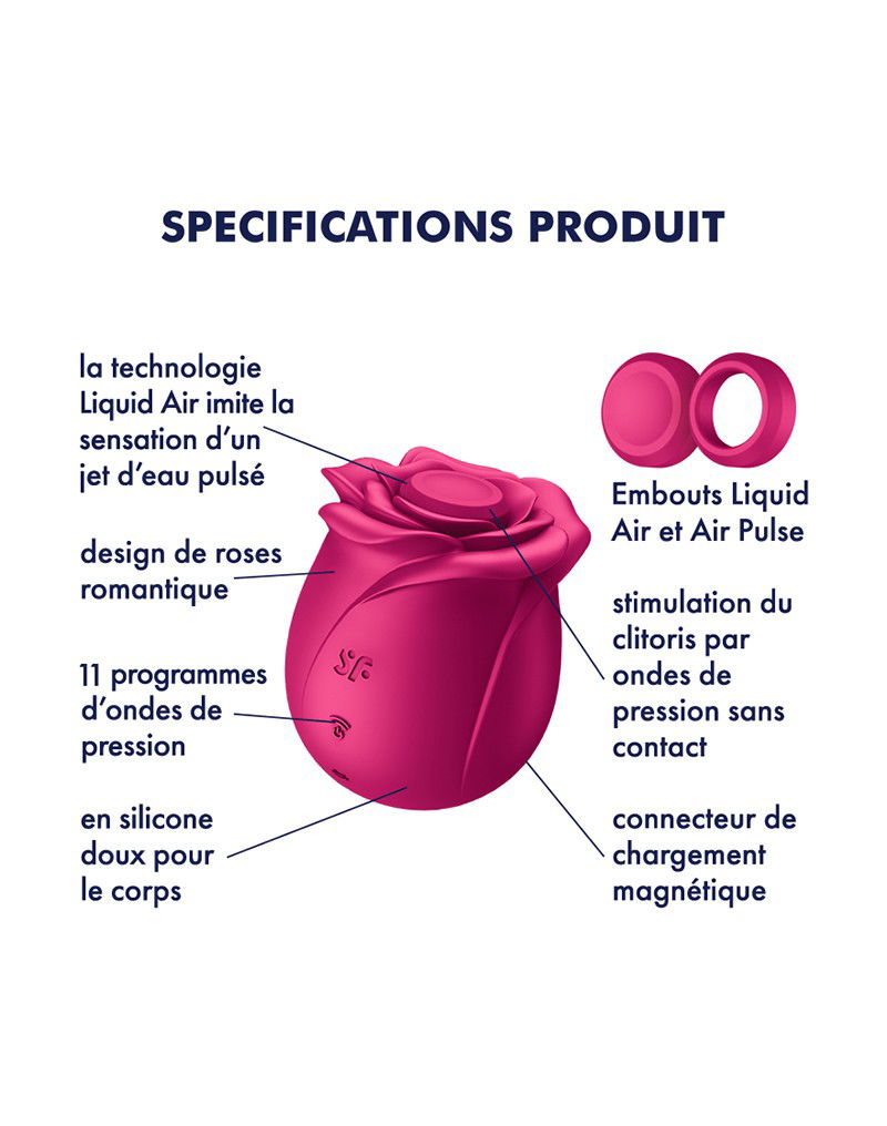 Satisfyer - Pro 2 Classic Blossom - Luchtdruk Vibrator - Rood