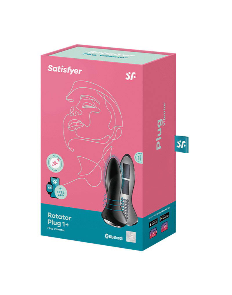Satisfyer - Rotator Plug 1+ - Anale Vibrator - Zwart