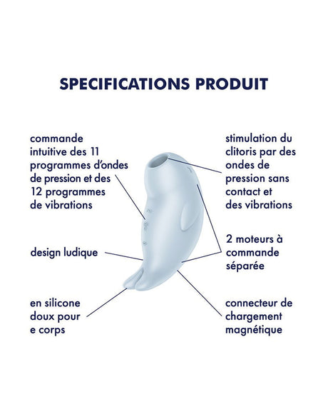 Satisfyer - Seal You Soon - Luchtdruk Vibrator - Blauw