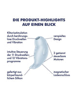 Satisfyer - Seal You Soon - Luchtdruk Vibrator - Blauw