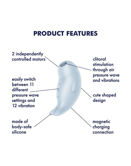 Satisfyer - Seal You Soon - Luchtdruk Vibrator - Blauw