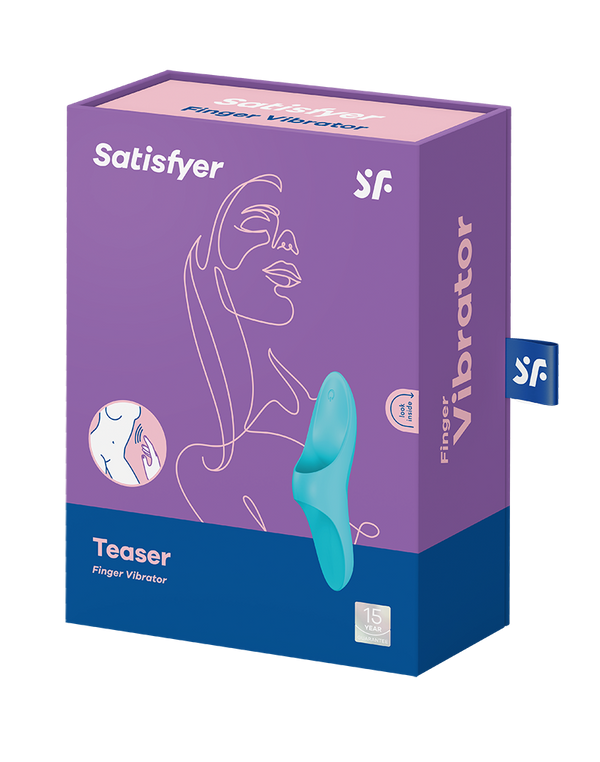 Satisfyer - Teaser - Vinger Vibrator - Blauw