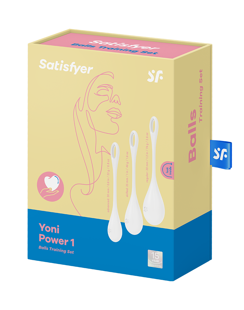 Satisfyer - Yoni Power 1 - Kegel Balletjes Set - Wit