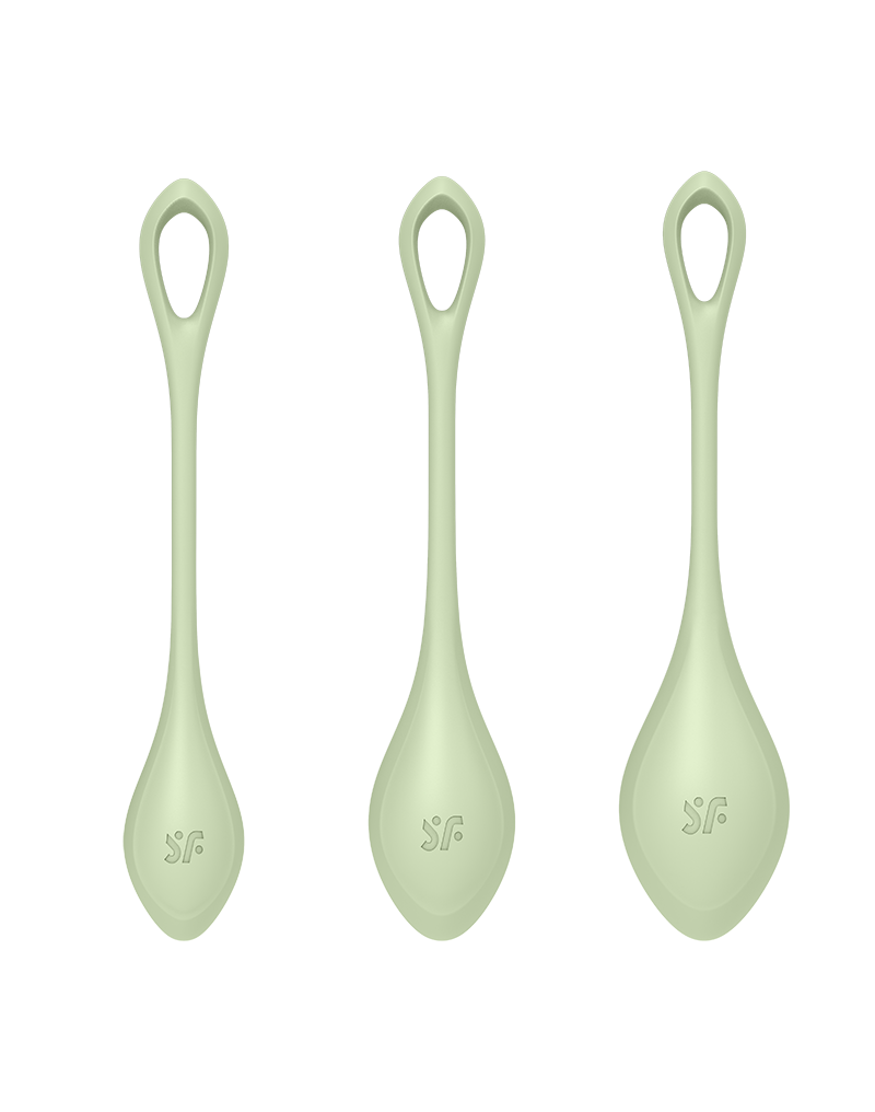 Satisfyer - Yoni Power 2 - Kegel Balletjes Set - Groen