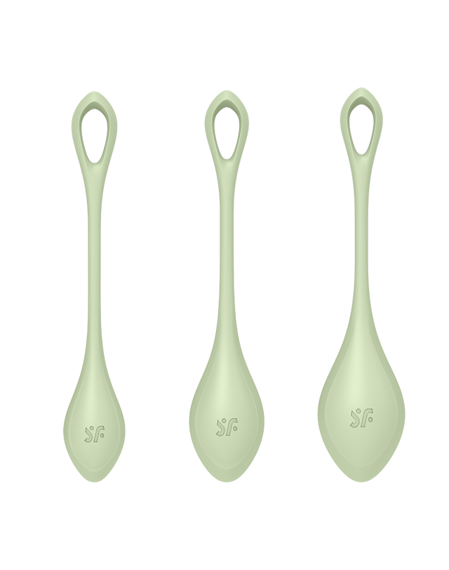 Satisfyer - Yoni Power 2 - Kegel Balletjes Set - Groen