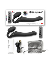 Strap-On-Me - Buigbare Strap-On Vibrator met Afstandsbediening Maat M