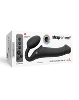 Strap-On-Me - Buigbare Strap-On Vibrator met Afstandsbediening Maat L