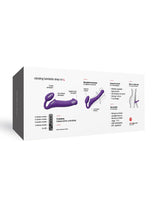 Strap-On-Me - Buigbare Strap-On Vibrator met Afstandsbediening Maat L