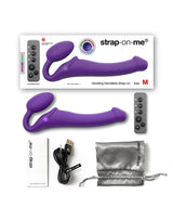 Strap-On-Me - Buigbare Strap-On Vibrator met Afstandsbediening Maat M
