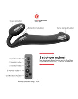 Strap-On-Me - Buigbare Strap-On Vibrator met Afstandsbediening Maat