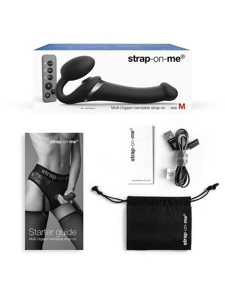 Strap-On-Me - Multi Orgasm - Strap-On Vibrator met Lik Stimulator Maat L