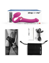 Strap-On-Me - Multi Orgasm - Strap-On Vibrator met Lik Stimulator Maat M