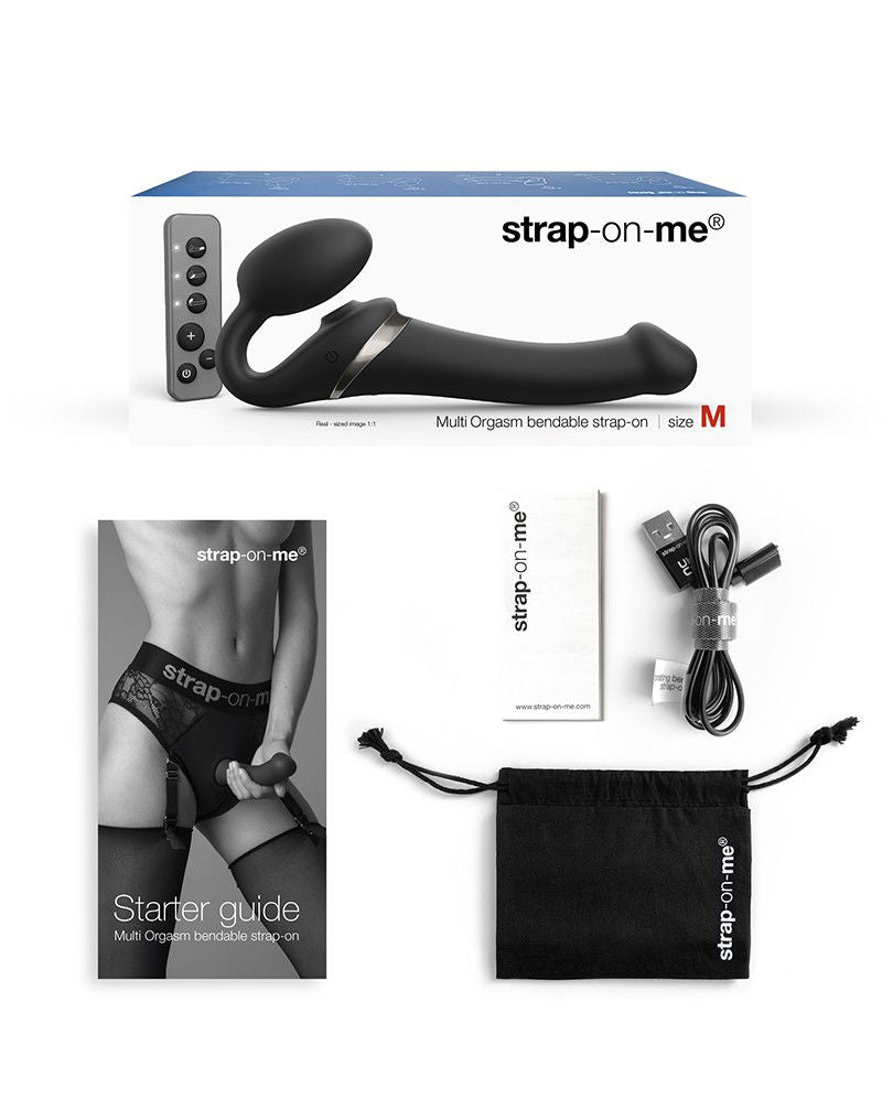 Strap-On-Me - Multi Orgasm - Strap-On Vibrator met Lik Stimulator Maat S