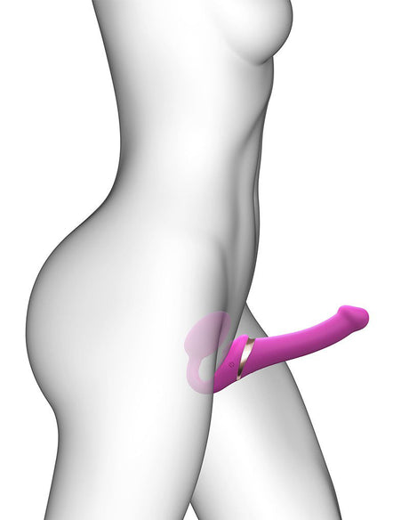 Strap-On-Me - Multi Orgasm - Strap-On Vibrator met Lik Stimulator Maat S