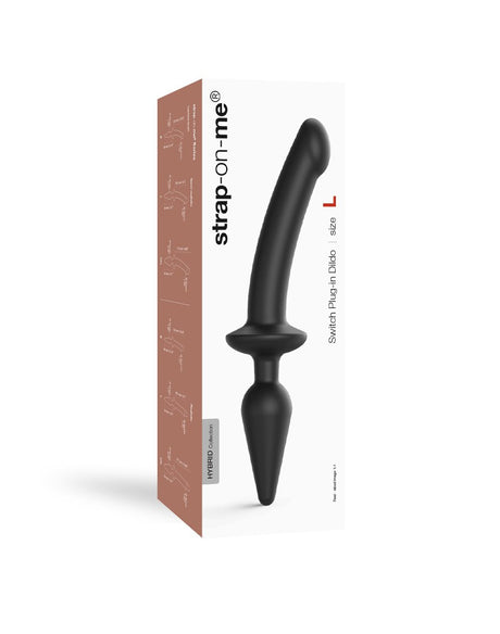 Strap-On-Me - Semi-Realistische Switch Plug-In - 2-in-1 Dildo & Butt Plug Maat S