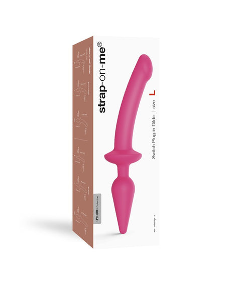 Strap-On-Me - Semi-Realistische Switch Plug-In - 2-in-1 Dildo & Butt Plug Maat S