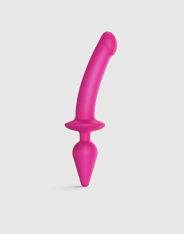 Strap-On-Me - Semi-Realistische Switch Plug-In - 2-in-1 Dildo & Butt Plug Maat