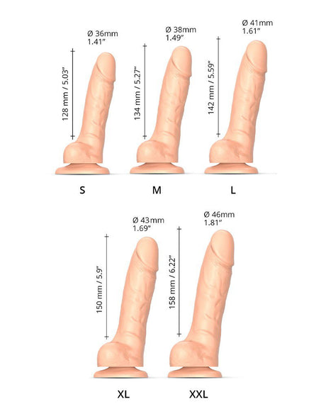 Strap-On-Me - Sliding Skin Realistische Dildo Maat M