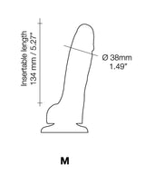 Strap-On-Me - Sliding Skin Realistische Dildo Maat M