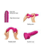 Strap-On-Me - Sliding Skin Realistic Dildo Maat S - Roze