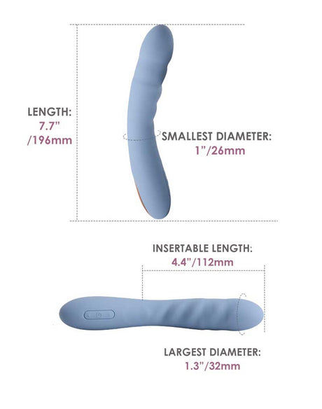 SVAKOM - Ava Neo - Thrusting Vibrator - Blauw