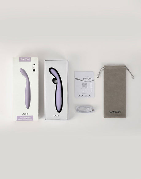 SVAKOM - Cici 2 - Vibrator met App-bediening - Lilac