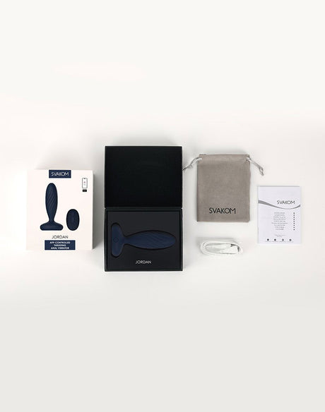 SVAKOM - Jordan - Anaal Vibrator App Controlled - Marine Blauw