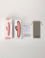 SVAKOM - Mora Neo - Interactieve Rabbit Vibrator met stimulerende kralen - Roze