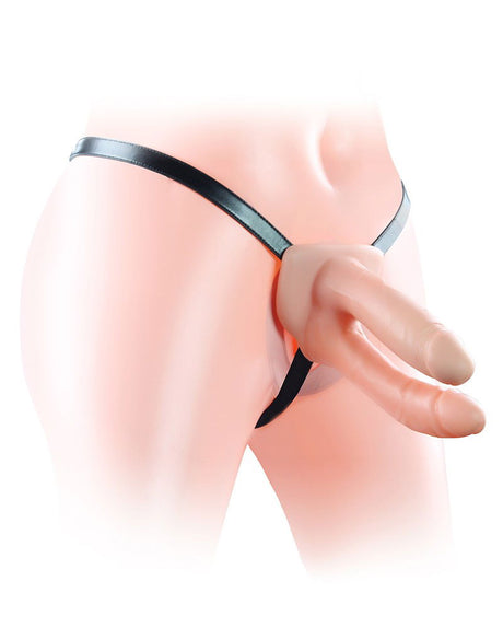 Unisex Hollow Strap On Double Penetrator 6"