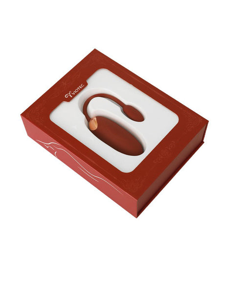 Viotec - Oliver Pro - Draagbare Vibrator met Appbediening - Goud & Wijnrood