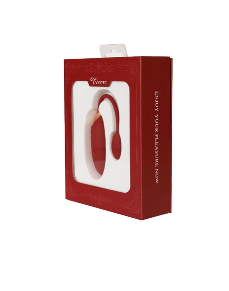 Viotec - Oliver Pro - Draagbare Vibrator met Appbediening - Goud & Wijnrood