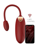 Viotec - Oliver Pro - Draagbare Vibrator met Appbediening - Goud & Wijnrood