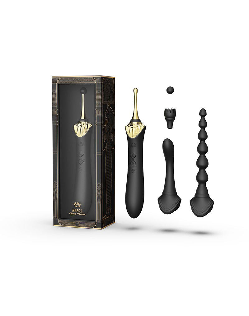 ZALO - Bess 2 - Verwarmende Clitoris Massager met 4 opzetstukken