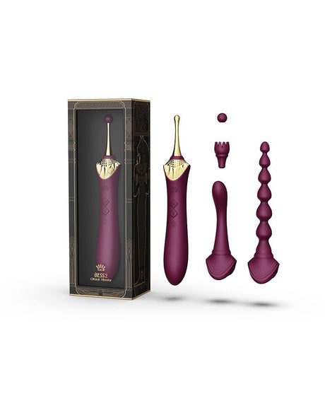 ZALO - Bess 2 - Verwarmende Clitoris Massager met 4 opzetstukken