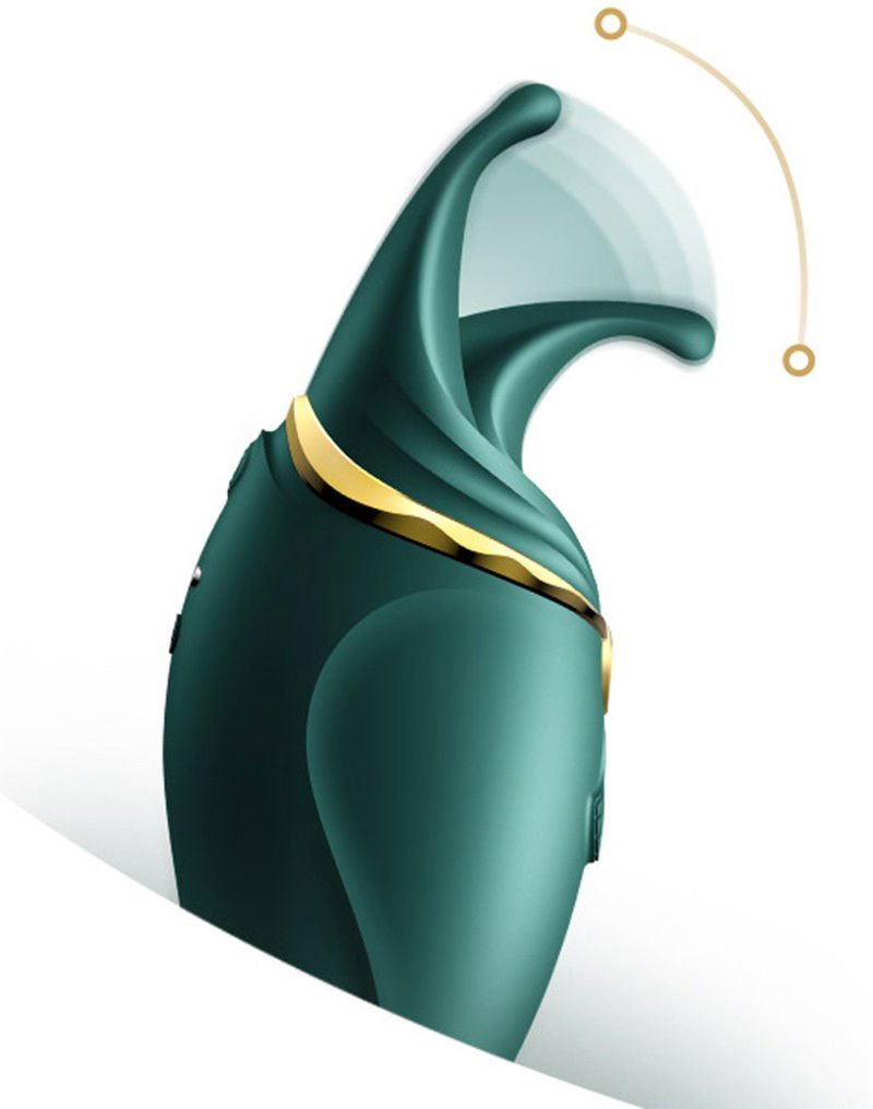 ZALO Hero Jewel Green - Clitoral PulseWave Massager